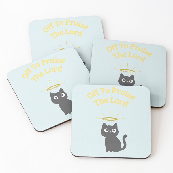 Item preview, Off to Praise the Lord Cat designed and sold by WearFine.