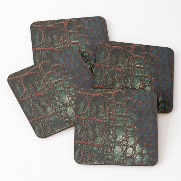 Item preview, Dark Crocodile Scale Leather Pattern designed and sold by Peac7e.