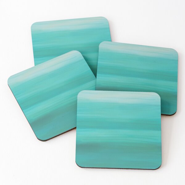 Item preview, Turquoise Water Coastal Ombre designed and sold by Sweet Sketches.