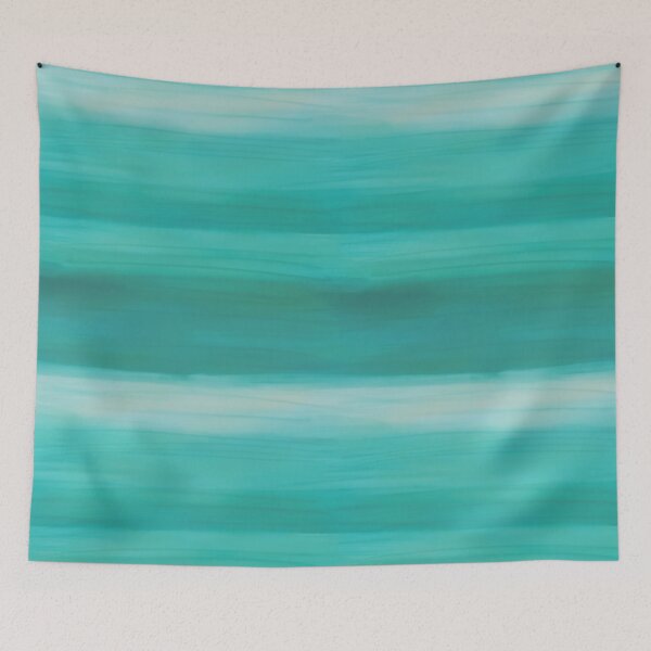 Item preview, Turquoise Water Coastal Ombre designed and sold by Sweet Sketches.