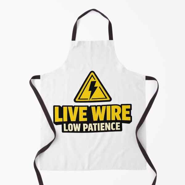 Item preview, Live Wire Low Patience Funny Electrician Gift Shirt designed and sold by The Daily Goods.