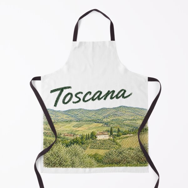 Item preview, Tuscan landscape in colored pencil style designed and sold by JOANNASKAH.