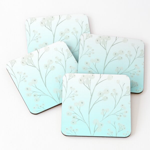 Artikelvorschau, Blumenmuster auf blauem entworfen und verkauft von EnvyExpressions.