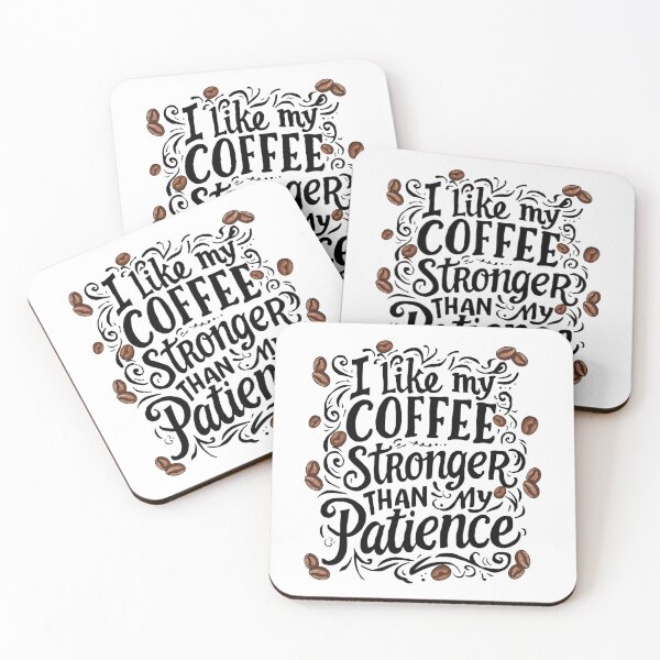 Item preview, I Like My Coffee Stronger Than My Patience Caffeinated Mama designed and sold by everydayplay108.
