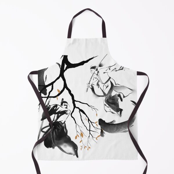 Item preview, Samurai Duel & Koi Fish: Zen Sumi-e Art designed and sold by Kanniax.