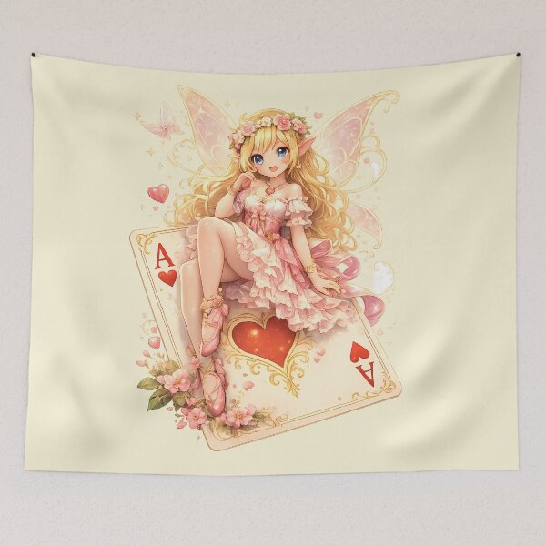 Item preview, Ace of Hearts – The Blossom Fairy ♥️? designed and sold by The shop of Dreams.