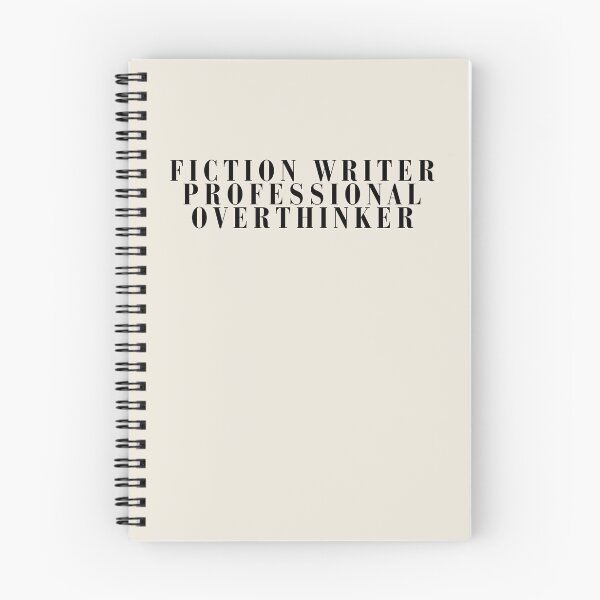 Item preview, Fiction Writer Professional Overthinker Literary Humor Typography Design designed and sold by PKDWriterMerch.
