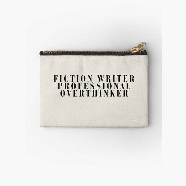 Item preview, Fiction Writer Professional Overthinker Literary Humor Typography Design designed and sold by PKDWriterMerch.