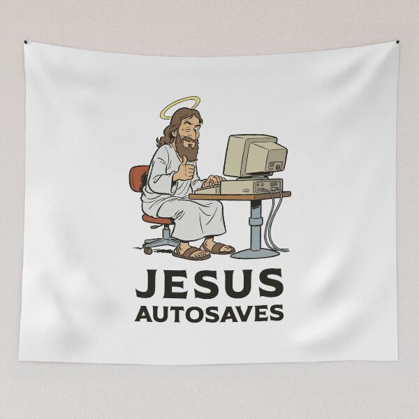 Item preview, Jesus autosaves designed and sold by goatboyjr.