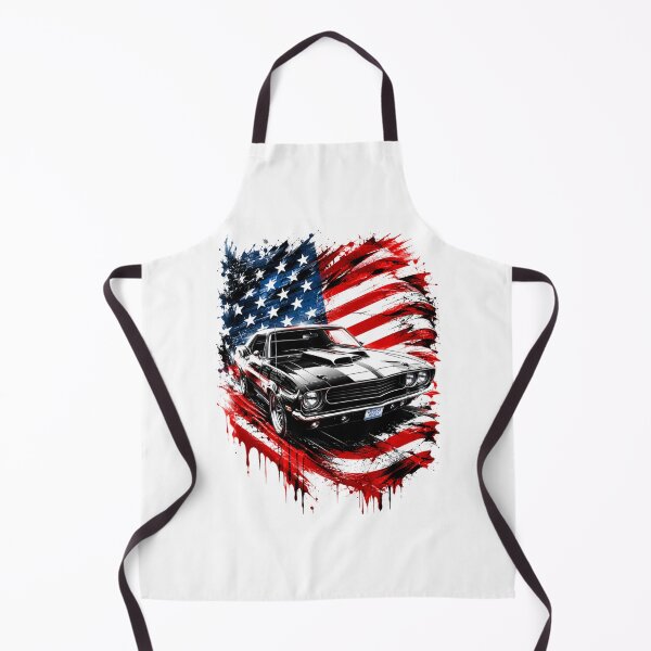 Item preview, Puissance Muscle Car Américaine – Voiture Classique Vintage avec Drapeau USA designed and sold by allin14fun.