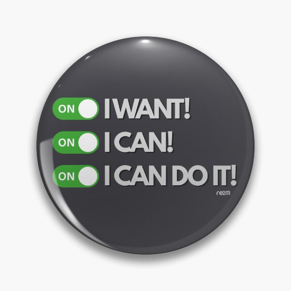 Item preview, Mindset Switched On: I Want, I Can, I Do - Motivational Tech Art designed and sold by re2m.