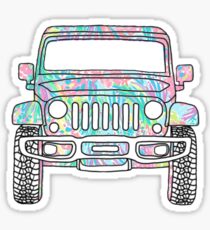 Lilly Jeep Sticker