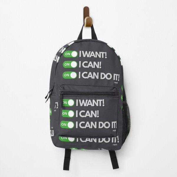 Item preview, Mindset Switched On: I Want, I Can, I Do - Motivational Tech Art designed and sold by re2m.