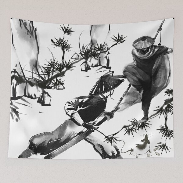 Item preview, Samurai vs Ninja: Epic Duel Sumi-e Art designed and sold by Kanniax.