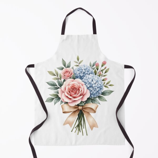 Item preview, Blue Hydrangea & Blush Rose Botanical Art – Tea‑Rose Studio designed and sold by Shabby Script Archive | Digital Designer .