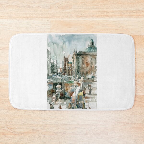 Item preview, Munich Watercolor Street designed and sold by caracatita75.