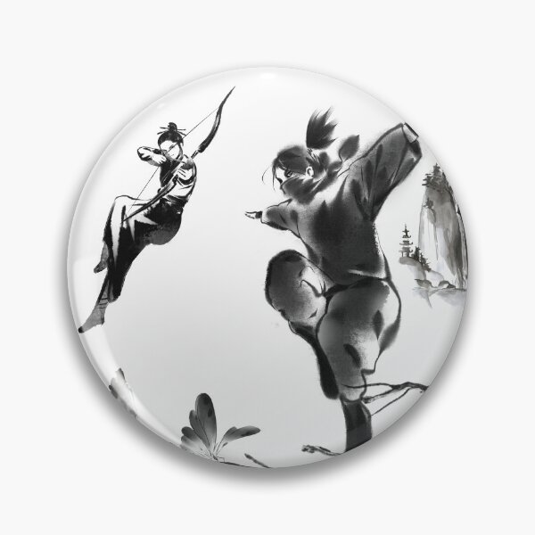 Item preview, Archer & Ninja Zen: Aerial Sumi-e Duel designed and sold by Kanniax.