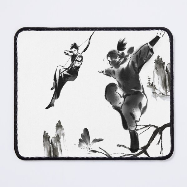Item preview, Archer & Ninja Zen: Aerial Sumi-e Duel designed and sold by Kanniax.