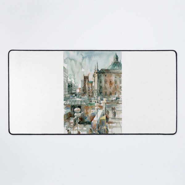 Item preview, Munich Watercolor Street designed and sold by caracatita75.