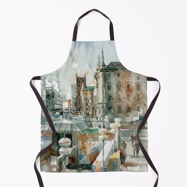 Item preview, Munich Watercolor Street designed and sold by caracatita75.