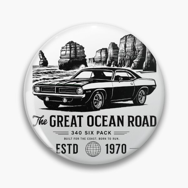 Item preview, 1970 Barracuda 340 Six Pack Great Ocean Road Australia Vintage Style designed and sold by EdGraphy.