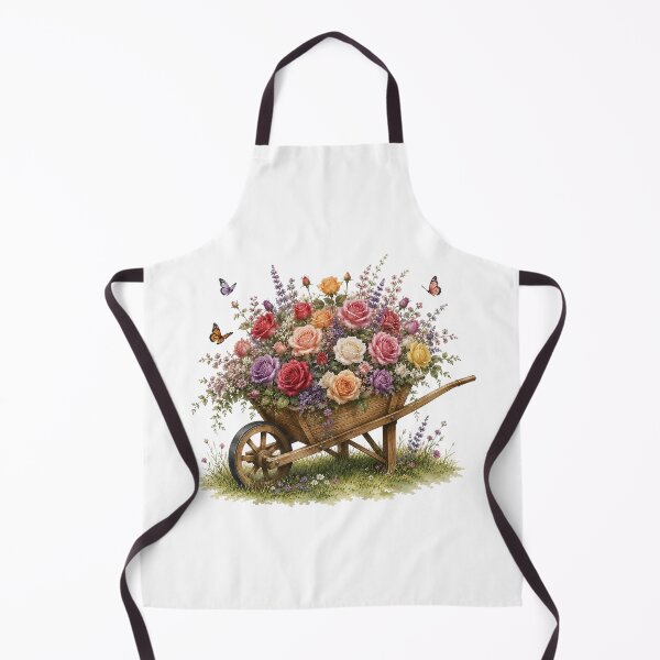 Item preview, Vintage Rose Wheelbarrow designed and sold by PetalGarden.