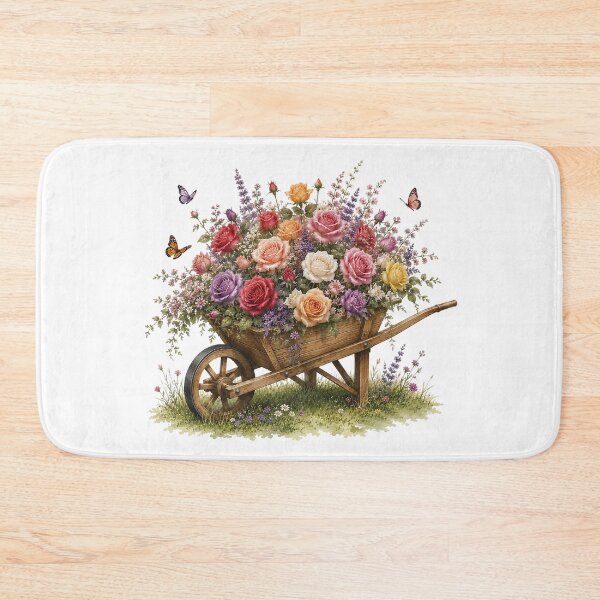 Item preview, Vintage Rose Wheelbarrow designed and sold by PetalGarden.