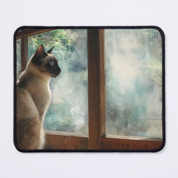 Item preview, Cat Watches Rain designed and sold by RebelRulez.