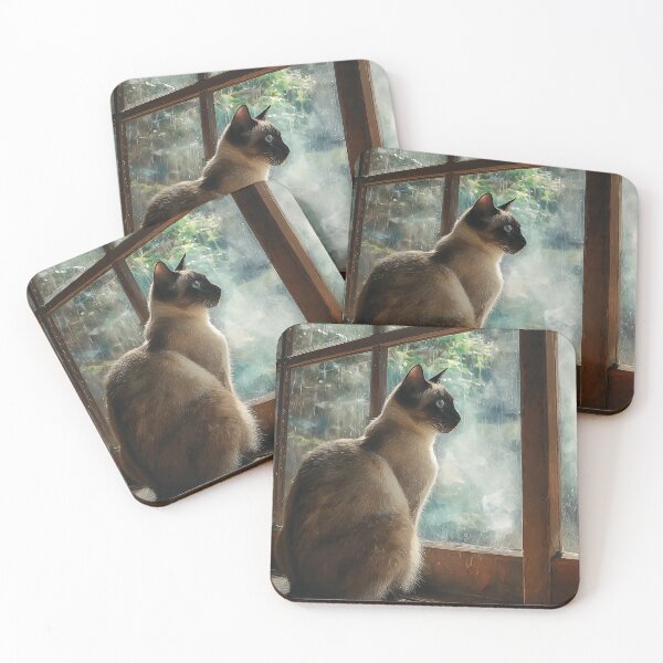 Item preview, Cat Watches Rain designed and sold by RebelRulez.