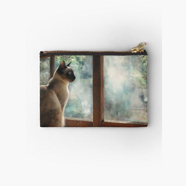Item preview, Cat Watches Rain designed and sold by RebelRulez.