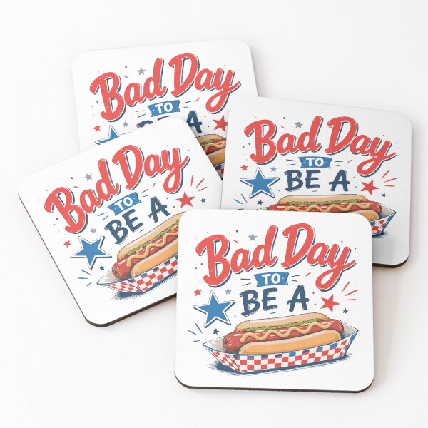 Item preview, Bad Day To Be A Hot Dog - Funny BBQ and 4th of July Food Design designed and sold by ucpstudio.