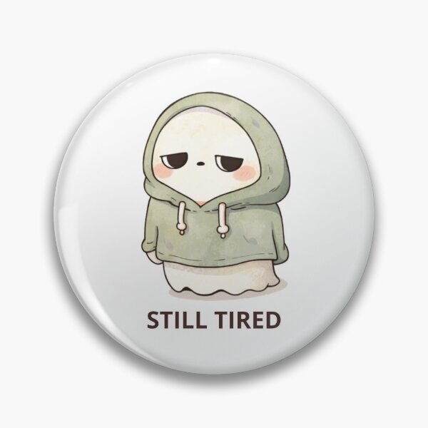 Item preview, Still Tired Ghost | Cute Kawaii Aesthetic | Relatable Low Energy Design designed and sold by The Mood Index.