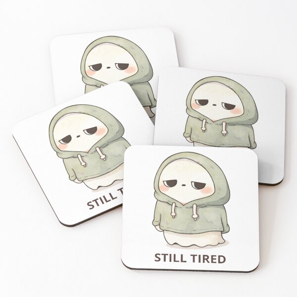 Item preview, Still Tired Ghost | Cute Kawaii Aesthetic | Relatable Low Energy Design designed and sold by The Mood Index.