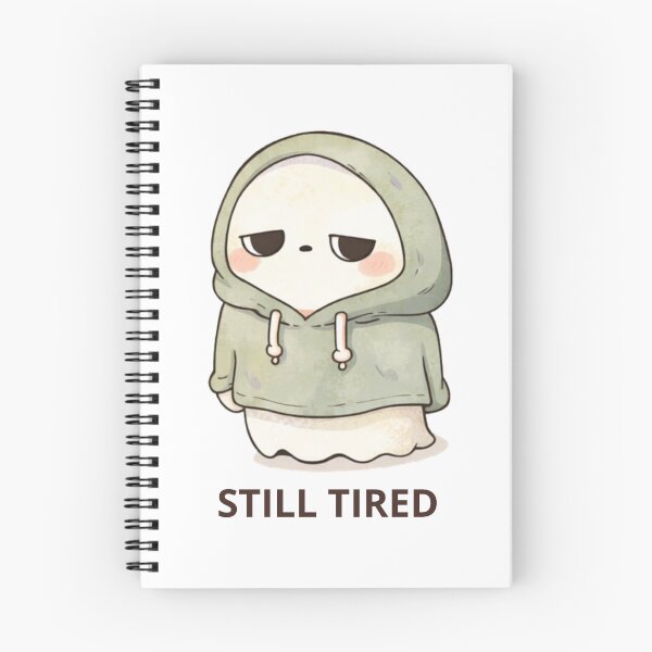 Item preview, Still Tired Ghost | Cute Kawaii Aesthetic | Relatable Low Energy Design designed and sold by The Mood Index.