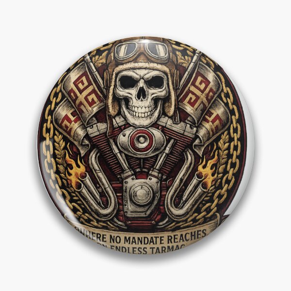 Item preview, Vintage Biker Skull Spirit of the Road Motorcycle Rider Graphic designed and sold by AMIR PRO .