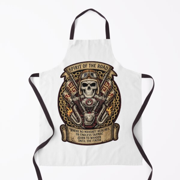 Item preview, Vintage Biker Skull Spirit of the Road Motorcycle Rider Graphic designed and sold by AMIR PRO .