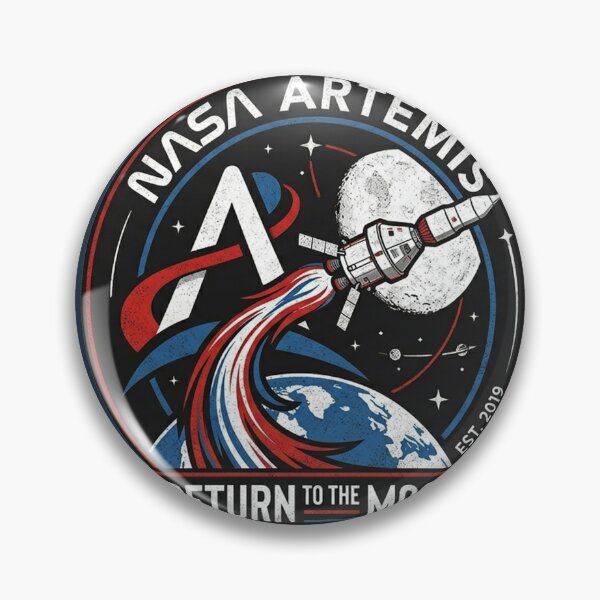 Item preview, NASA Artemis Mission Patch: Return to the Moon - Vintage Retro Aesthetic designed and sold by Z3al-Store.