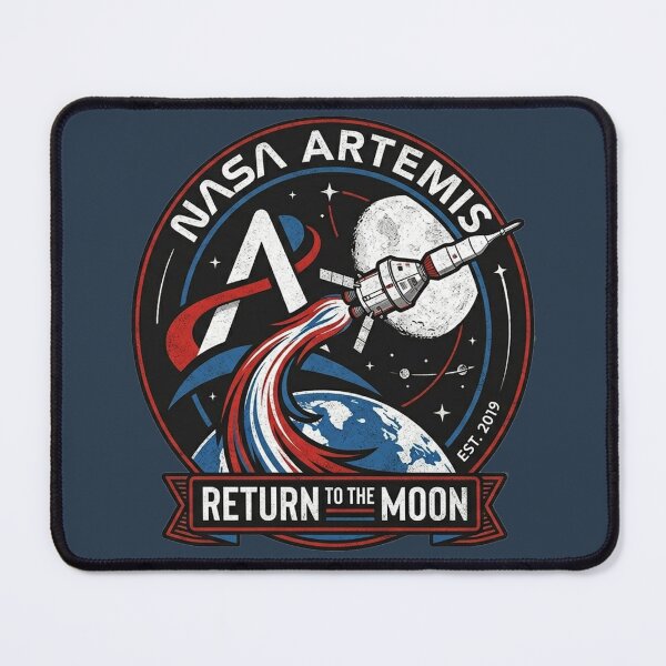 Item preview, NASA Artemis Mission Patch: Return to the Moon - Vintage Retro Aesthetic designed and sold by Z3al-Store.