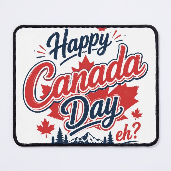 Item preview, Happy Canada Day Eh? - Patriotic Maple Leaf and Mountains Design designed and sold by ucpstudio.