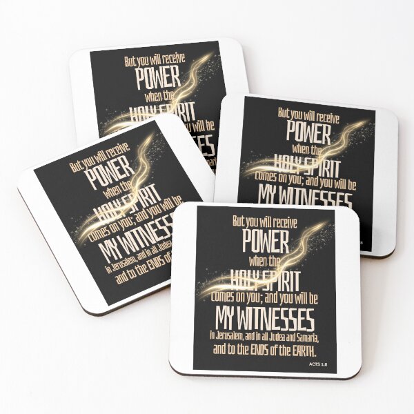 Item preview, Acts 1v8 Scripture collage graphic design art designed and sold by Boy and Belugee.