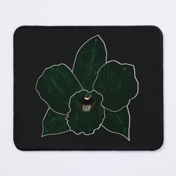 Item preview, Dark Green Orchid – Gothic Botanical Digital Art designed and sold by BatNature.
