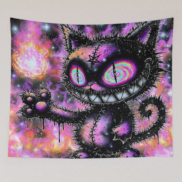 Item preview, Cursed Galaxy Kitty  Born from Stardust & Shadow designed and sold by DonaldWaltersxx.