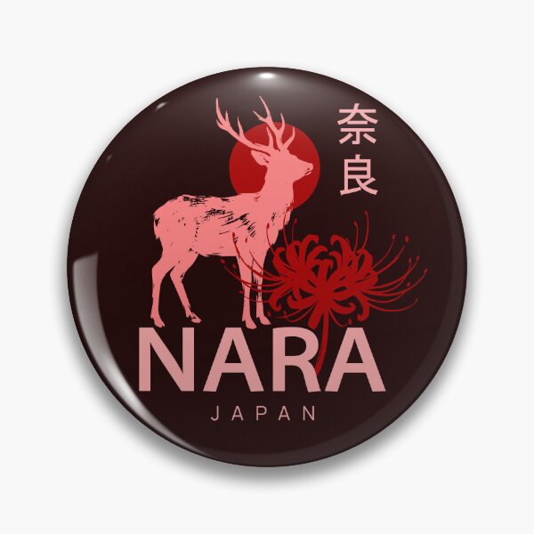 Item preview, Nara Japan Sacred Deer and Red Spider Lily designed and sold by LinaValearte.