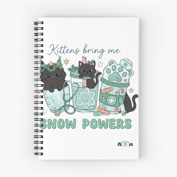 Item preview, Kittens Bring Me Snow Powers - Cute Winter Medical Cat Art designed and sold by PeplumiArt.