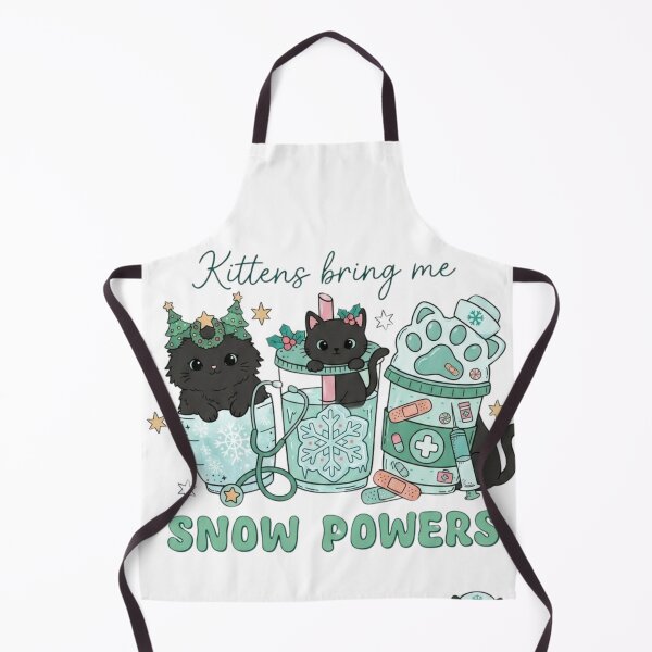 Item preview, Kittens Bring Me Snow Powers - Cute Winter Medical Cat Art designed and sold by PeplumiArt.