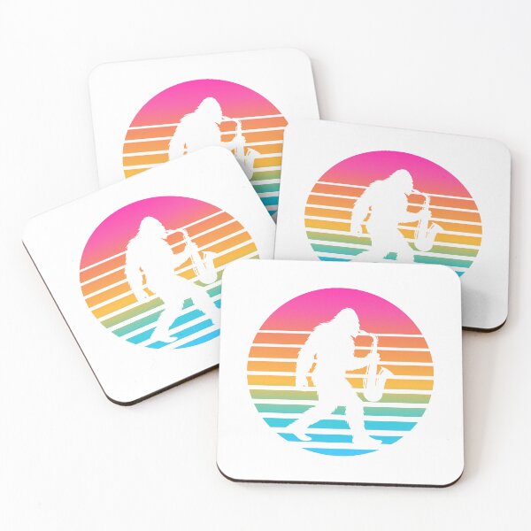 Item preview, Retro Bigfoot Saxophone Sunset Minimal Design designed and sold by AnnSign.