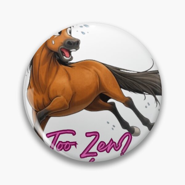 Item preview, Design "Too zen? Get a horse" designed and sold by petsfamilyart.