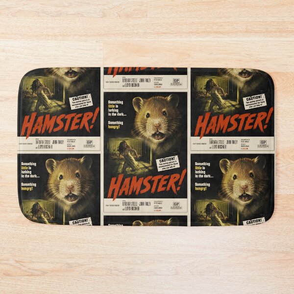 Item preview, Hamster! Retro movie poster. designed and sold by Hyper-fantasia.