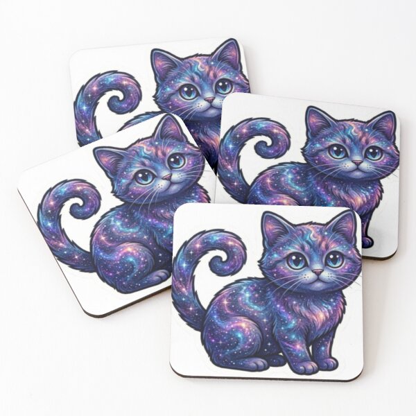 Item preview, Galaxy Cat Cosmic Sticker designed and sold by ckartes100.