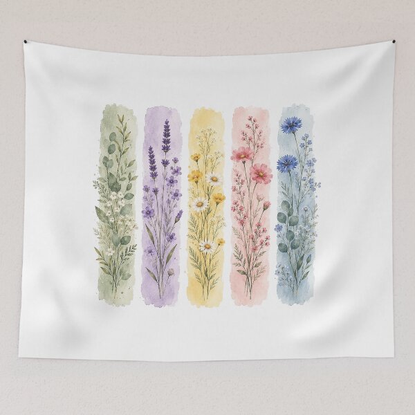 Item preview, Watercolor Floral Bookmark Set designed and sold by PetalGarden.